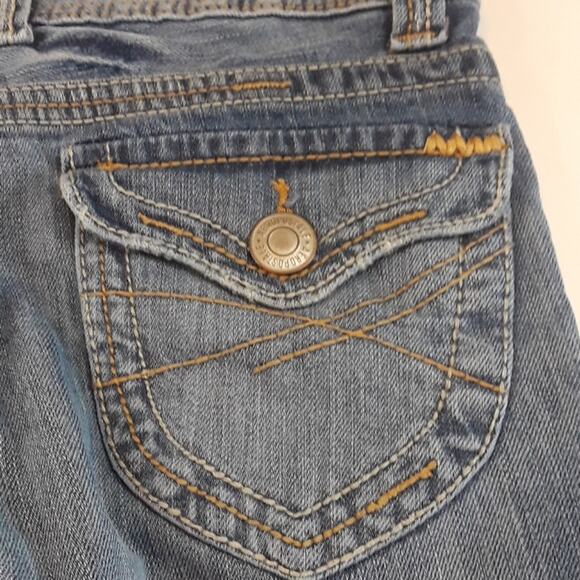 Aeropostale Womens Sz 6 Modest Y2K Flap Pocket Distressed Denim Shorts5725 - Picture 5 of 10